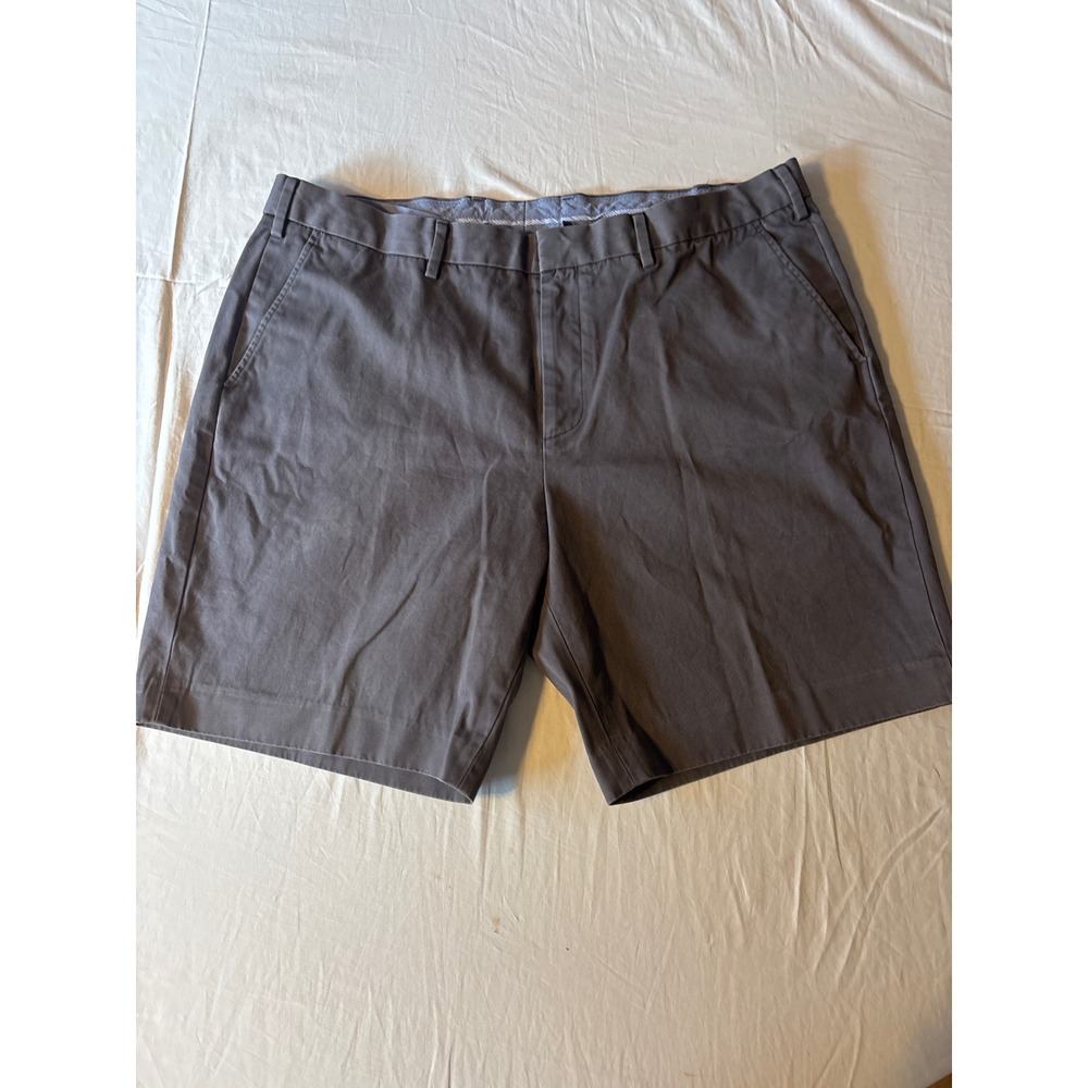 J.crew‎ Chino Shorts Mens 38 Grey Excellent Flat Front Stretch Casual